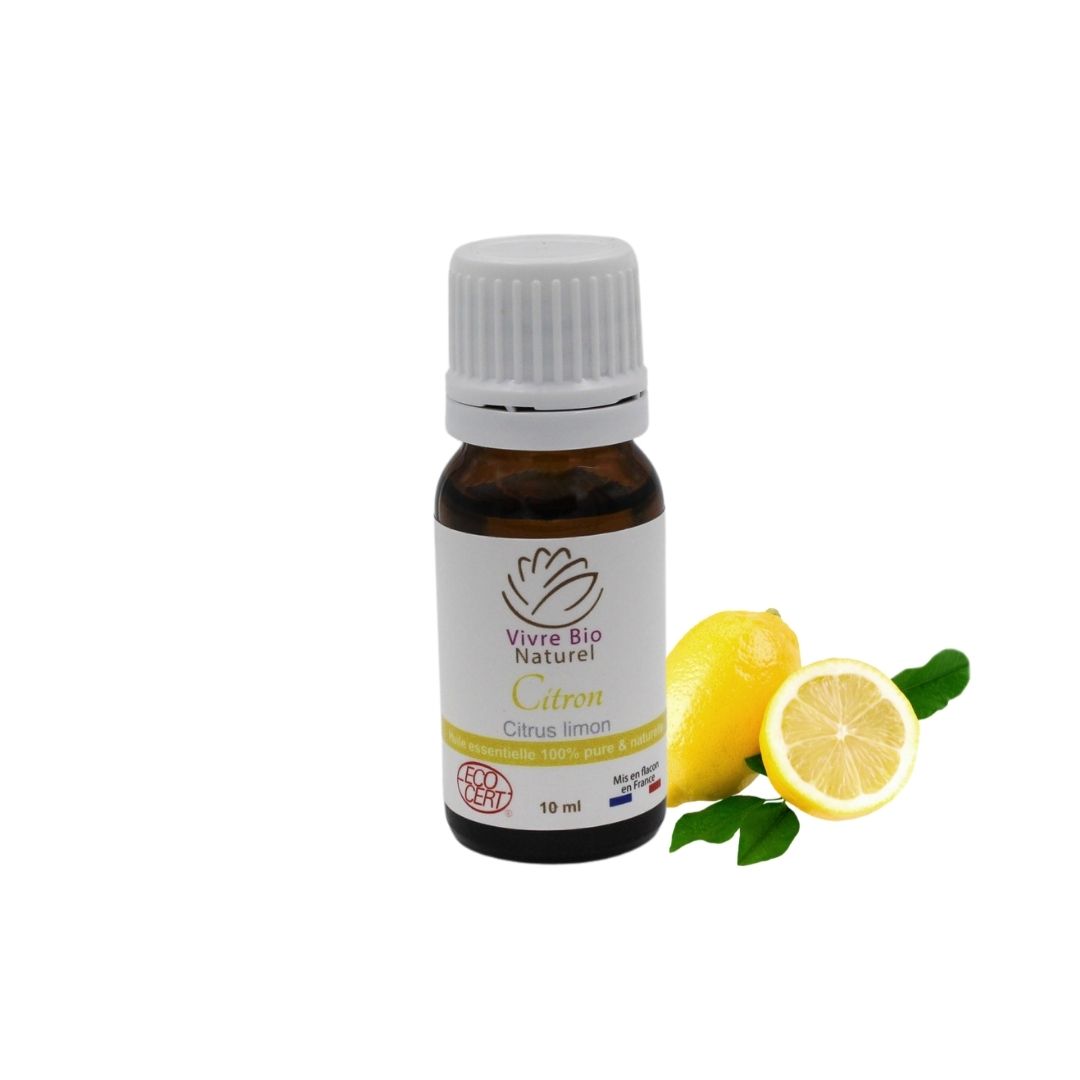 Huile essentielle citron (zeste) bio - 10 ml - Vivre Bio Naturel